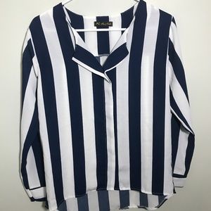 Nautical striped blouse